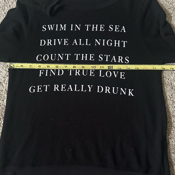 Wildfox Black Graphic Sweater - Picture 6 of 7